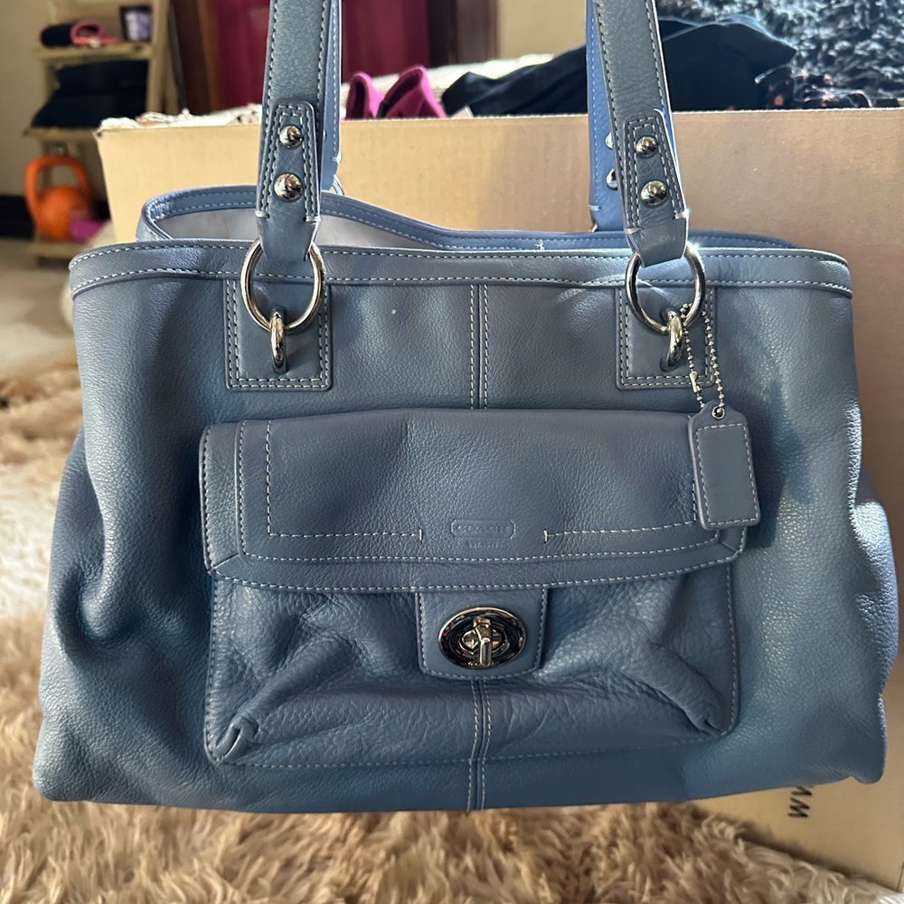 Coach Penelope Leather Carryall Shoulder Bag